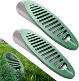 4 Inch Angled Drain Grating Yard Drain Emitter for Gutter Downspout Extensions and Lawn Ditch Drainage Green 2 Pack