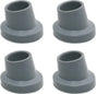 Shower Chair Rubber Tips 4 Pack, Non Slip Slope Replacement Feet Pads Floor Protectors for Tub Transfer Bench, 1 1/8 Inch ID Gray