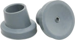 Shower Chair Rubber Tips 4 Pack, Non Slip Slope Replacement Feet Pads Floor Protectors for Tub Transfer Bench, 1 1/8 Inch ID Gray
