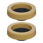 Toilet Bowl Wax Ring Gasket 2 Pack, Thick Polyethylene Flange Universal Seal for 3 and 4 Inch Waste Lines, Daily Comfort Use