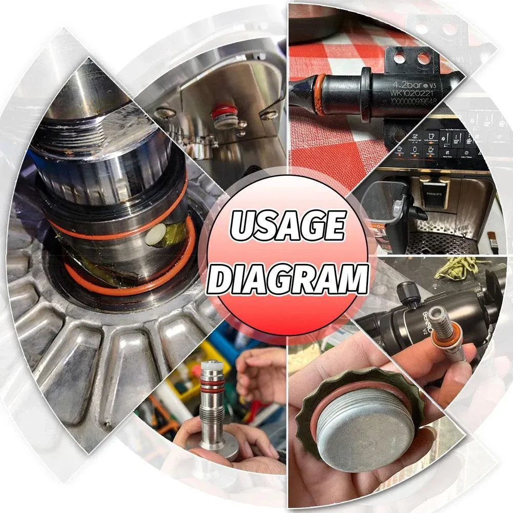 351 Piece Universal O Ring Assortment Kit, Heat and Oil Resistant Silicone Sealing Set for Automotive Plumbing Faucets