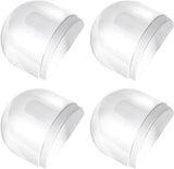 4 Pcs Floor Door Stopper, Self Adhesive Clear Rubber Wall Protector Bumper for Shower Doors, Home Office Furniture Glass Mirror