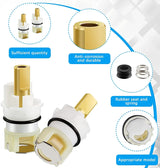 Faucet Stem Replacement Kit for RP25513, Two Handle Faucet Repair with RP4993 Seat and Spring for Bathroom Sink - Side View
