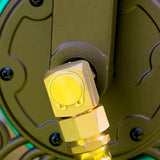 Garden Hose Adapter Brass Swivel Hose Reel Replacement Fitting for Garden Hose, 1 Inch to 0.8 Inch, Brass Construction