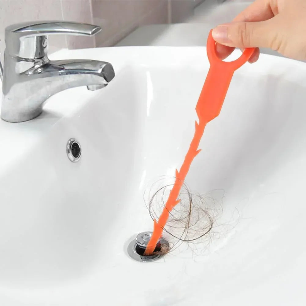Sink Plunger Drain Clog Remover with Mini Short Handle, Easy Unclogging Tool for Kitchen Sink, Bathroom Toilet, Shower Tub, Yellow