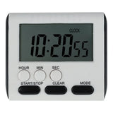 Digital Kitchen Timer with Big LCD Digits, Loud Alarm and Memory Function, Magnetic Backing for Cooking, White