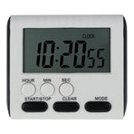 Digital Kitchen Timer with Big LCD Digits, Loud Alarm and Memory Function, Magnetic Backing for Cooking, White