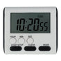 Digital Kitchen Timer with Big LCD Digits, Loud Alarm and Memory Function, Magnetic Backing for Cooking, White