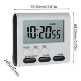 Digital Kitchen Timer with Big LCD Digits, Loud Alarm and Memory Function, Magnetic Backing for Cooking, White
