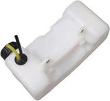 Fuel Tank Assembly Replacement for 44 5 Ground Drill Gasoline Earth Auger Brush Cutter Trimmer White, Replacement Use - 45-Degree Angle