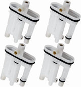 Carburetor Main Jet Replacement Kit, 4 Pack Heavy Duty Lawn Mower Engine Parts for Briggs & Stratton 09P702, Heavy Duty Use