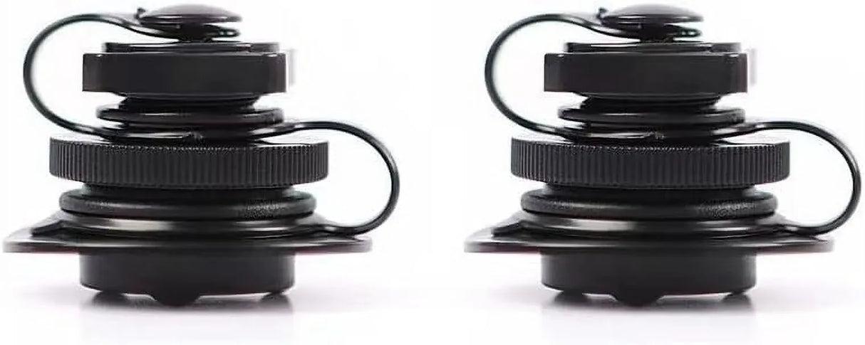 24mm Air Valve Spiral Plugs One Way Inflation Replacement for Inflatable Boat Kayak Canoe Bed Towable Tube, Black 2 Pack