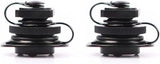 24mm Air Valve Spiral Plugs One Way Inflation Replacement for Inflatable Boat Kayak Canoe Bed Towable Tube, Black 2 Pack