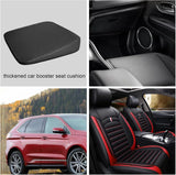 Wedge Car Seat Cushion Pad Ergonomic Sloping Booster for Short Drivers Wheelchairs and Office Chairs 6cm Black - Top-Down View