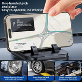 Universal Car Phone Holder with Parking Card, 360 Degree Rotating Dashboard Mount for Drivers, Stable Suction Cup, Black