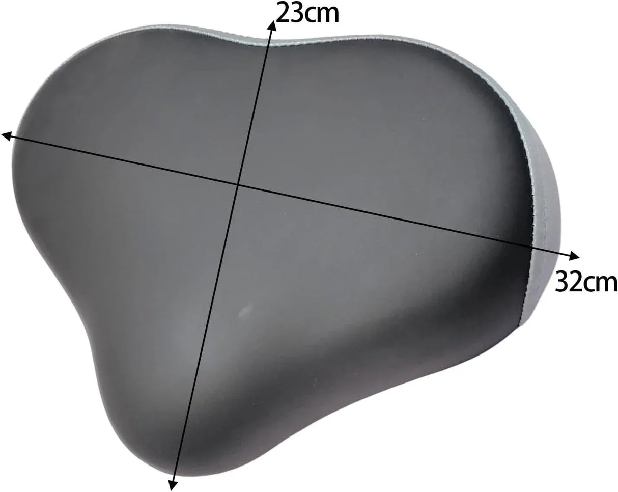 Wide Bicycle Saddle Replacement Padded Bike Seat for Indoor Outdoor Bikes and Exercise Equipment Black, Replacement Use