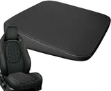Wedge Car Seat Cushion Pad, Ergonomic Sloping Fabric Booster for Short Drivers, Wheelchair, Car Seat and Dining Chair, Black 6cm