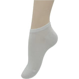 Sneaker Socks 100% Organic Cotton Invisible Low Cut for Women and Men White 6 Pack, Daily Comfort Use, for Men Women and Everyday Wear - Top-Down View