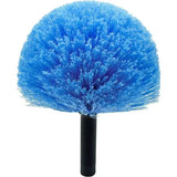 Cobweb Duster Head Replacement Brush, 8 Inch Screw On American Threaded Spider Web Cleaner for Indoor Outdoor Use, Blue
