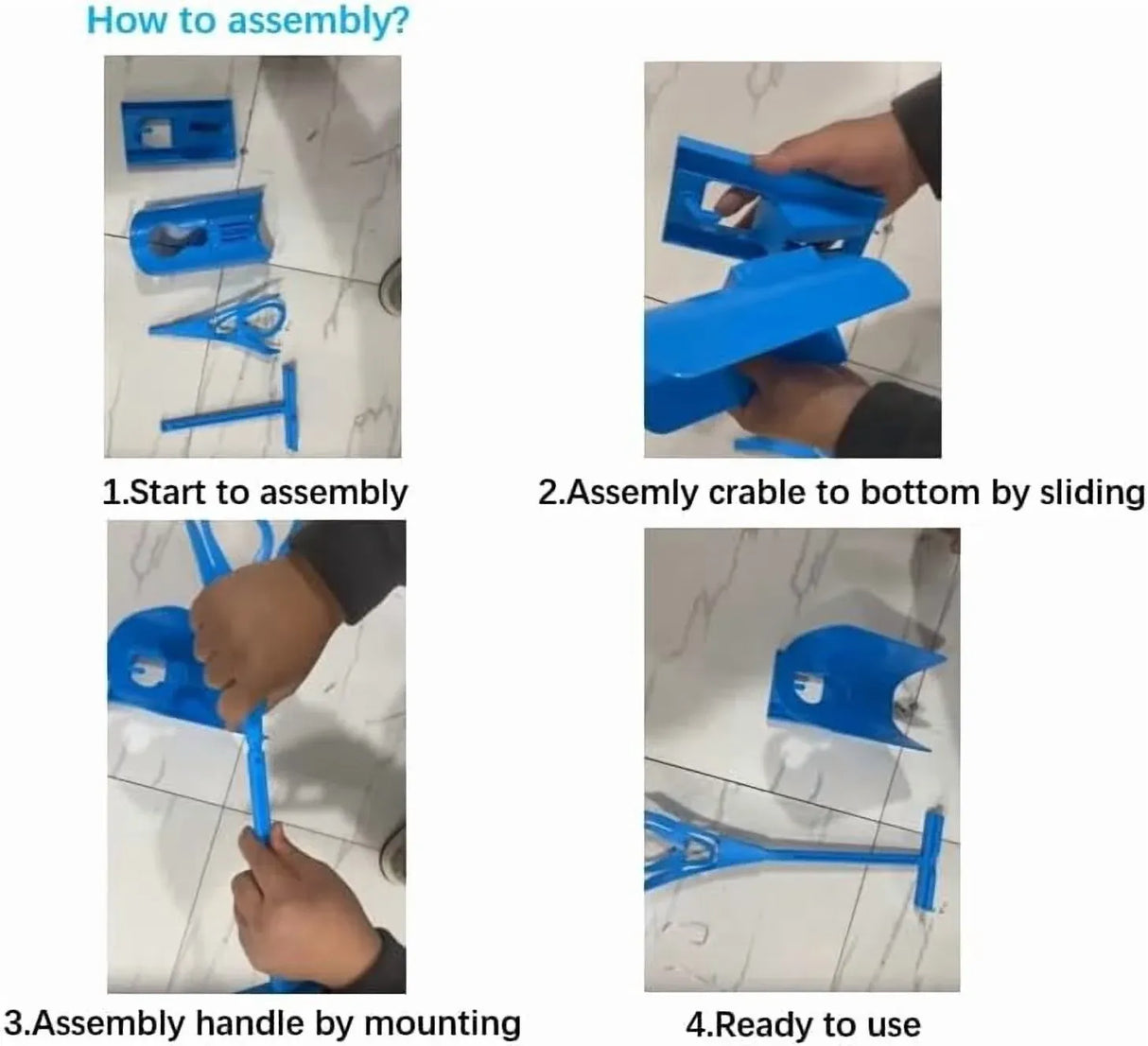 Sock Slider Aid Kit Easy On Off Helper Tool for Elderly, Pregnancy and Injury Recovery, Blue, Daily Comfort Use