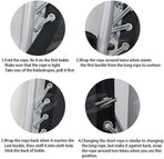 Zero Gravity Chair Replacement Cord Kit, Universal Repair Cords for Recliner Lounge Chairs, 4 Pcs, Black, Replacement Use