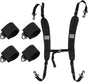 Adjustable Beach Chair Backpack Straps, Replacement Shoulder Carry Bands for Folding Beds, Backpacks and Outdoor Gear, Black