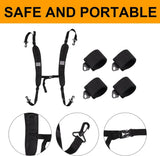 Adjustable Beach Chair Backpack Straps, Replacement Shoulder Carry Bands for Folding Beds, Backpacks and Outdoor Gear, Black