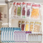 20 Pack Mason Jar Ziploc Bags Reusable Waterproof Food Storage Pouches for Kitchen Travel Large, Waterproof Design