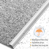 Carpet Edge Binding Trim Self Adhesive Flexible PVC Floor Transition Strip for Indoor Rugs Doormats and Robot Vacuums, Grey 600cm, 600cm (19.7ft) Size