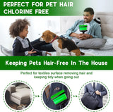 3 In 1 Pet Hair Remover, Reusable Washable Silicone Lint Roller for Couches Carpets and Clothing, Green Black, Daily Comfort Use - 45-Degree Angle
