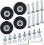 Luggage Replacement Wheels, Rubber Suitcase Repair Caster Kit with Ball Bearings for Travel Luggage, Heavy Duty, 50 x 18 mm, 4 Pack