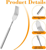 2 Pcs Telescoping Forks, Stainless Steel Extendable Retractable Forks for Dinner, Fruit, Dessert and BBQ, 8.7 to 25.6 Inch
