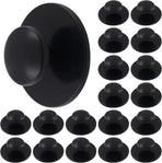 20 Pcs Self Adhesive Cabinet Knobs Mini Drawer Pulls for Kitchen Cabinets, Dressers, Drawers and Wardrobes, Black