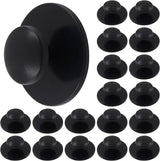 20 Pcs Self Adhesive Cabinet Knobs Mini Drawer Pulls for Kitchen Cabinets, Dressers, Drawers and Wardrobes, Black