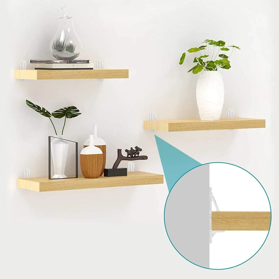 Plastic Locking Shelf Support Pegs, Clear Clips for Kitchen Cabinets Bookcases, 20 Pack, 0.20 inch x 0.63 inch Size