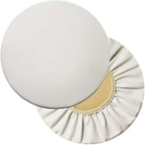 Round Bar Stool Covers 2 Pack Waterproof Faux Leather Anti Slip Slipcovers for Coffee Shop Bar Stools, 14 in/35 cm Size, White