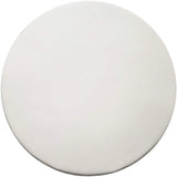 Round Bar Stool Covers 2 Pack Waterproof Faux Leather Anti Slip Slipcovers for Coffee Shop Bar Stools, 14 in/35 cm Size, White