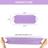 2 Pcs Exfoliating Back Scrubber Towel with Handles, Nylon Body Washcloth for Shower, Men Women, Purple, Daily Comfort Use