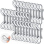 30 Pcs Double Ended Bolt Snaps Heavy Duty Metal Clips for Scuba Diving Farm Gates and Pet Harnesses Silver 3.5In