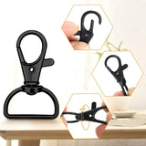 Swivel Snap Hooks with 1 Inch D Ring Lobster Clasps for Tactical Gear and Dog Leashes, 35 Pcs, 25mm, Daily Comfort Use