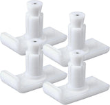 Universal Walker Ski Glides 4 Pack, Mobility Aid Accessory for Seniors, White, Practical Everyday Use, Durable Replacement Accessory