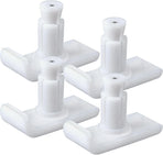 Universal Walker Ski Glides 4 Pack, Mobility Aid Accessory for Seniors, White, Practical Everyday Use, Durable Replacement Accessory