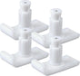 Universal Walker Ski Glides 4 Pack, Mobility Aid Accessory for Seniors, White, Practical Everyday Use, Durable Replacement Accessory