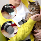 4 Pcs Cat Anti Scratch Mittens, Adjustable Breathable Mesh Claw Covers for Bathing and Nail Trimming, Gray, XL Size
