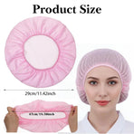 4 Pack Mesh Sleep Bonnets for Women, Elastic Breathable Hair Nets for Sleeping and Hair Drying, Colorful, Pink/Blue/Orange/Black