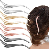 8 Pcs Large Metal Duckbill Hair Clips, 5 Inch Strong Spring Alligator Barrettes for Women Thick Long Hair Updo Styling