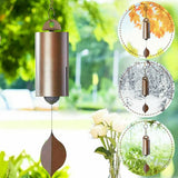 Wind Chimes Outside Deep Resonance Low Tone Serenity Bell Copper Garden Decor for Patio Porch Yard, for Garden Yard and Outdoor Use