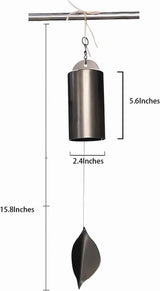 Wind Chimes Outside Deep Resonance Low Tone Serenity Bell Copper Garden Decor for Patio Porch Yard, for Garden Yard and Outdoor Use