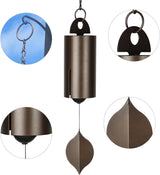 Wind Chimes Outside Deep Resonance Low Tone Serenity Bell Copper Garden Decor for Patio Porch Yard, for Garden Yard and Outdoor Use