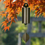 Wind Chimes Outside Deep Resonance Low Tone Serenity Bell Copper Garden Decor for Patio Porch Yard, for Garden Yard and Outdoor Use - Rear View